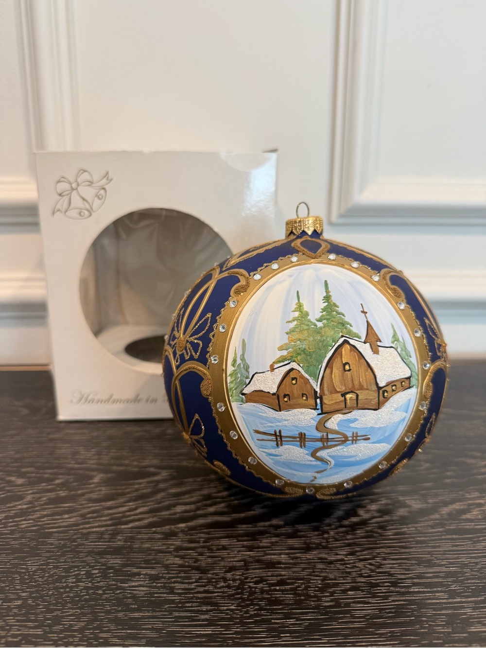 Viktoria Anna Swarovski Crystal Glass Hand Painted Poland Ornament